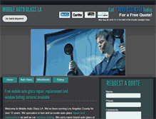 Tablet Screenshot of mobileautoglassla.com